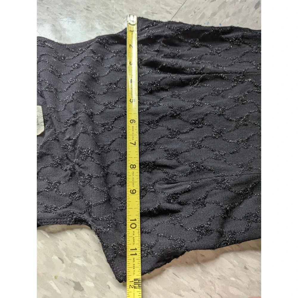Up Front Vintage 90s Black Textured Nylon Bodycon Maxi Dress Indie Sleaze Small - Picture 7 of 10